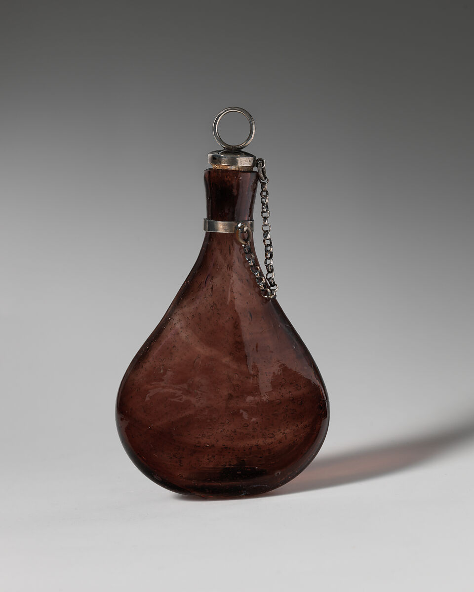 Bottle, Glass, British, possibly Bristol