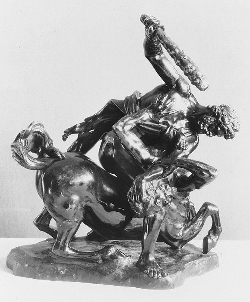 Hercules and a Centaur, Manner of Giambologna (Netherlandish, Douai 1529–1608 Florence), Bronze, French or Netherlandish 