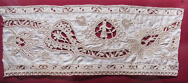 Border of cutwork and needle lace