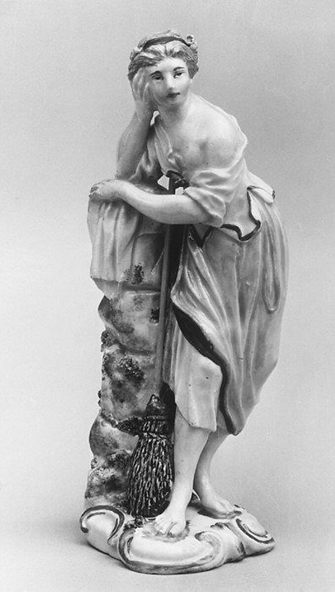 Street sweeper, Ludwigsburg Porcelain Manufactory (German, 1758–1824), Hard-paste porcelain, German, Ludwigsburg 