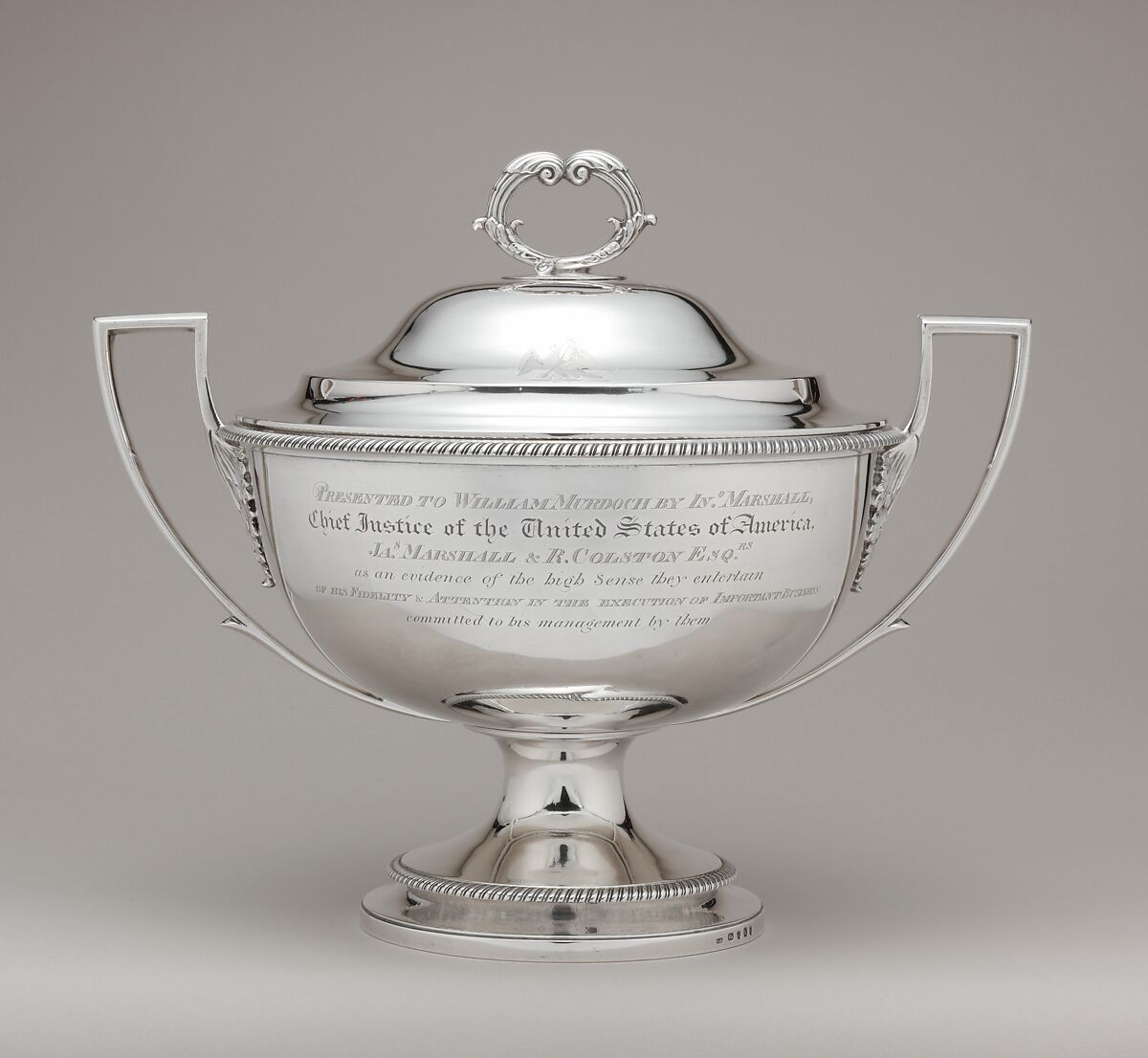 Soup tureen, William Stroude (active 1788–after 1823), Silver, British, London 