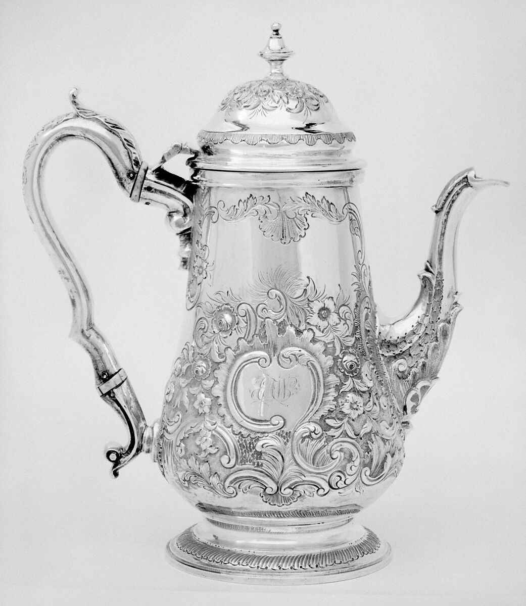 Coffeepot, John Swift II (entered before 1773, died 1796), Silver, British, London 