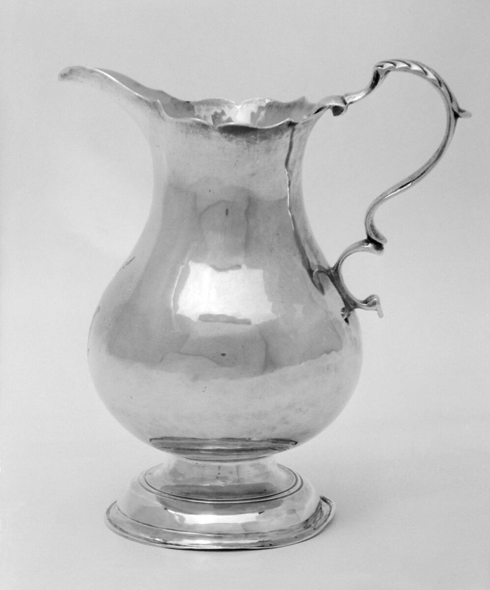 Cream jug, G. S., London, Silver, British, London 