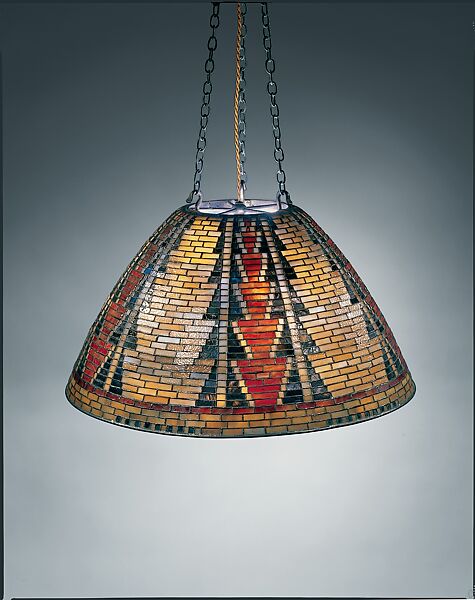 Chandelier, Designed by Louis C. Tiffany (American, New York 1848–1933 New York), Blown glass, American