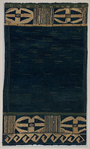 Sabatos Rug, Marion Larrabee Volk (1859–1925), Wool on burlap backing 