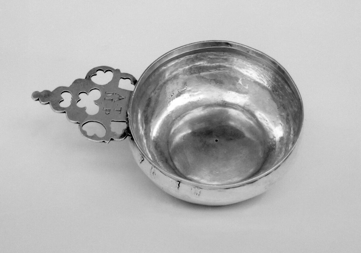 Porringer, John Bradley (w. 1694), Silver, British, London 