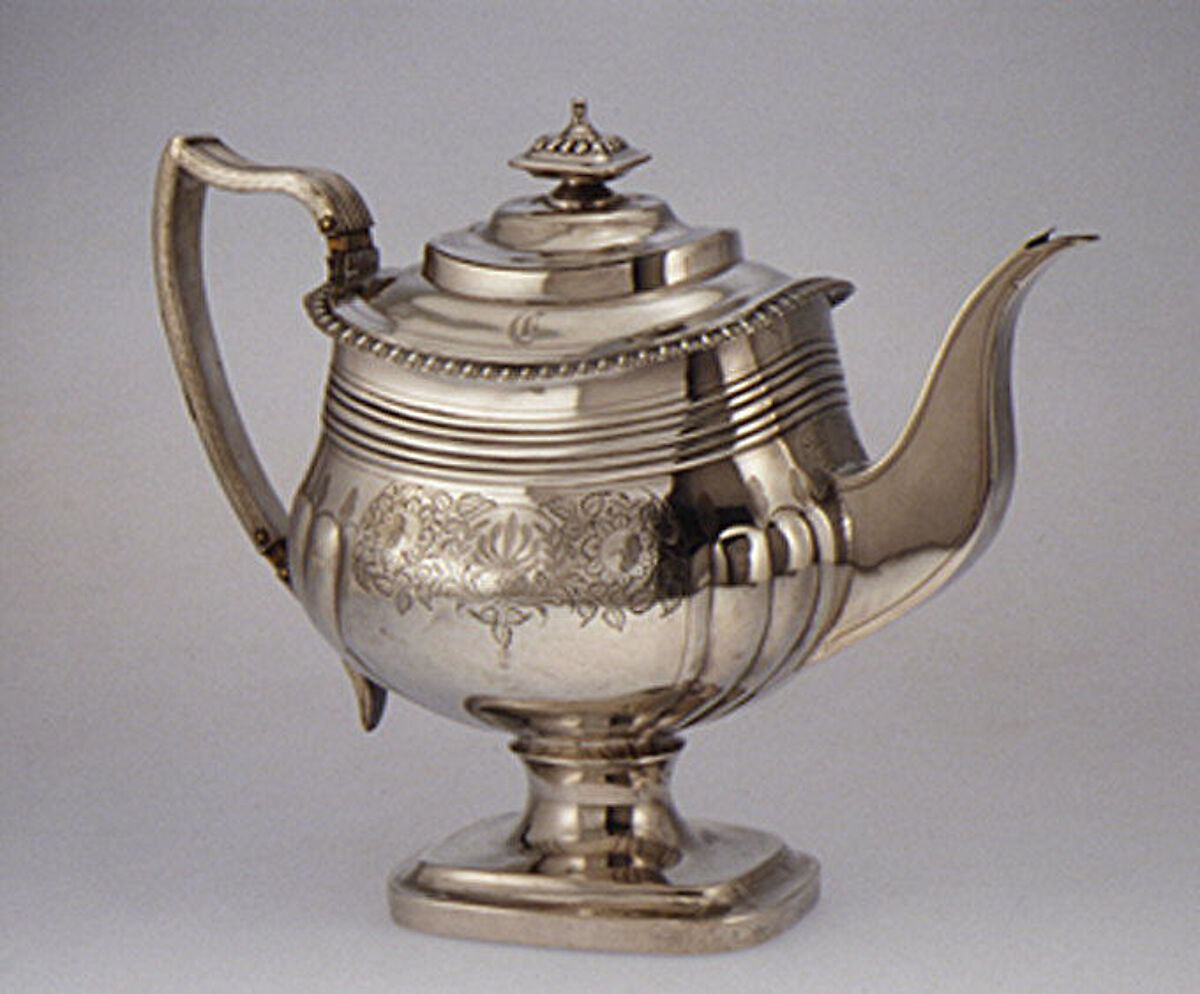 Coffeepot, Probably by Henry Nutting (active 1796–1820), Silver, British, London