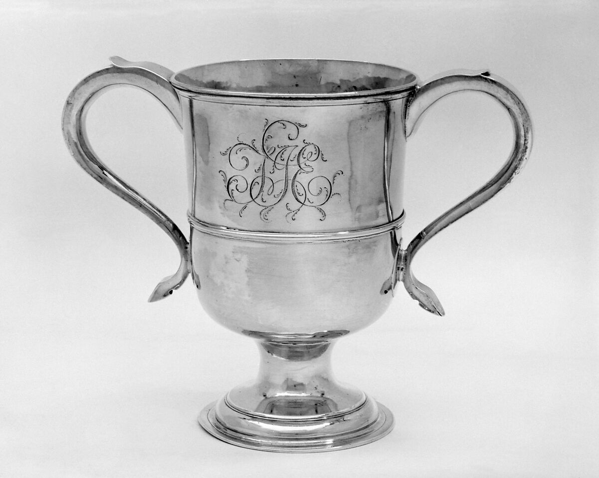 Two-handled cup, John Langlands, Silver, British, Newcastle 