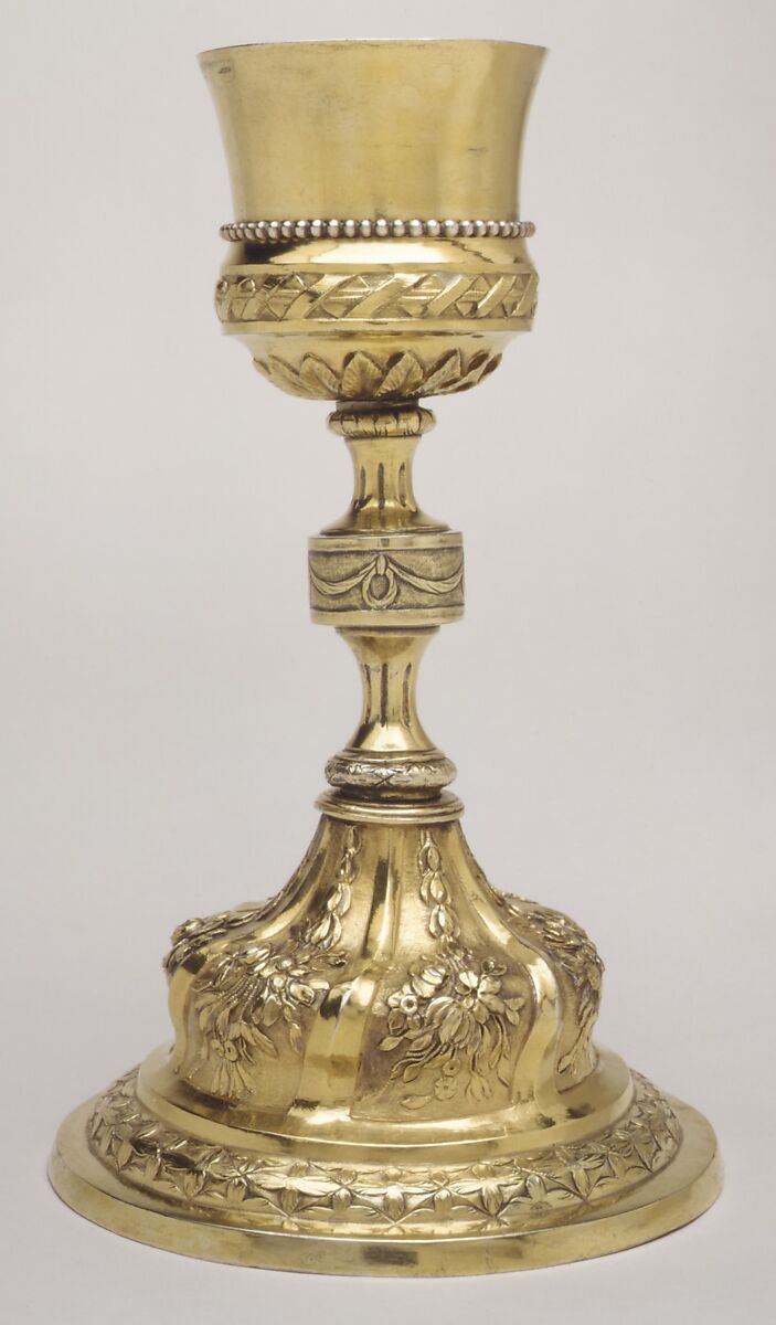 Chalice and Paten, Assayer Antonio Forcada y la Plaza (Assayer, Mexico City,1790–1818), Silver gilt, Mexican