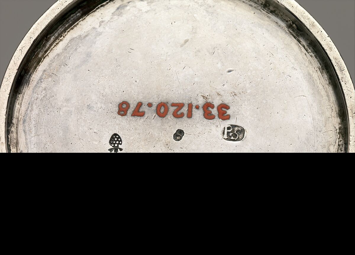 Beaker, Paul Solanier (German, 1635–1724), Gilded silver, German, Augsburg