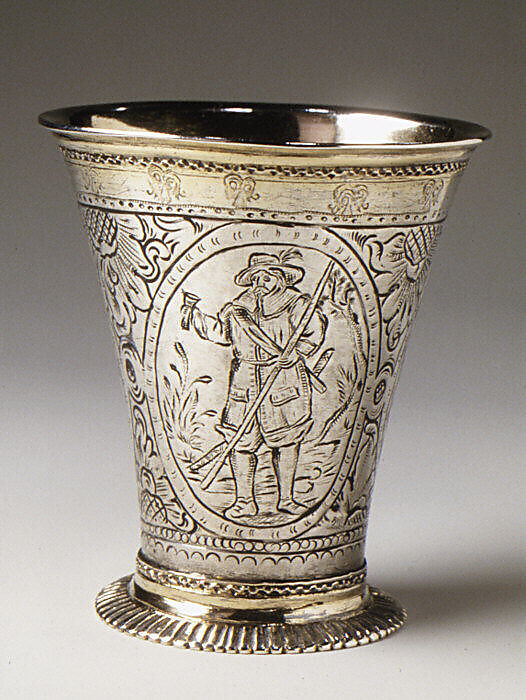 Beaker, Johan Leffler (1723–after 1796, master 1754), Silver, parcel-gilt, Swedish, Falun 