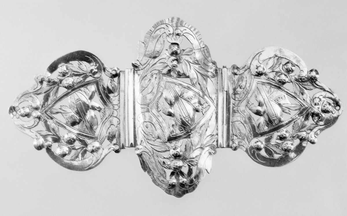 Book clasp, Silver-gilt, possibly British 
