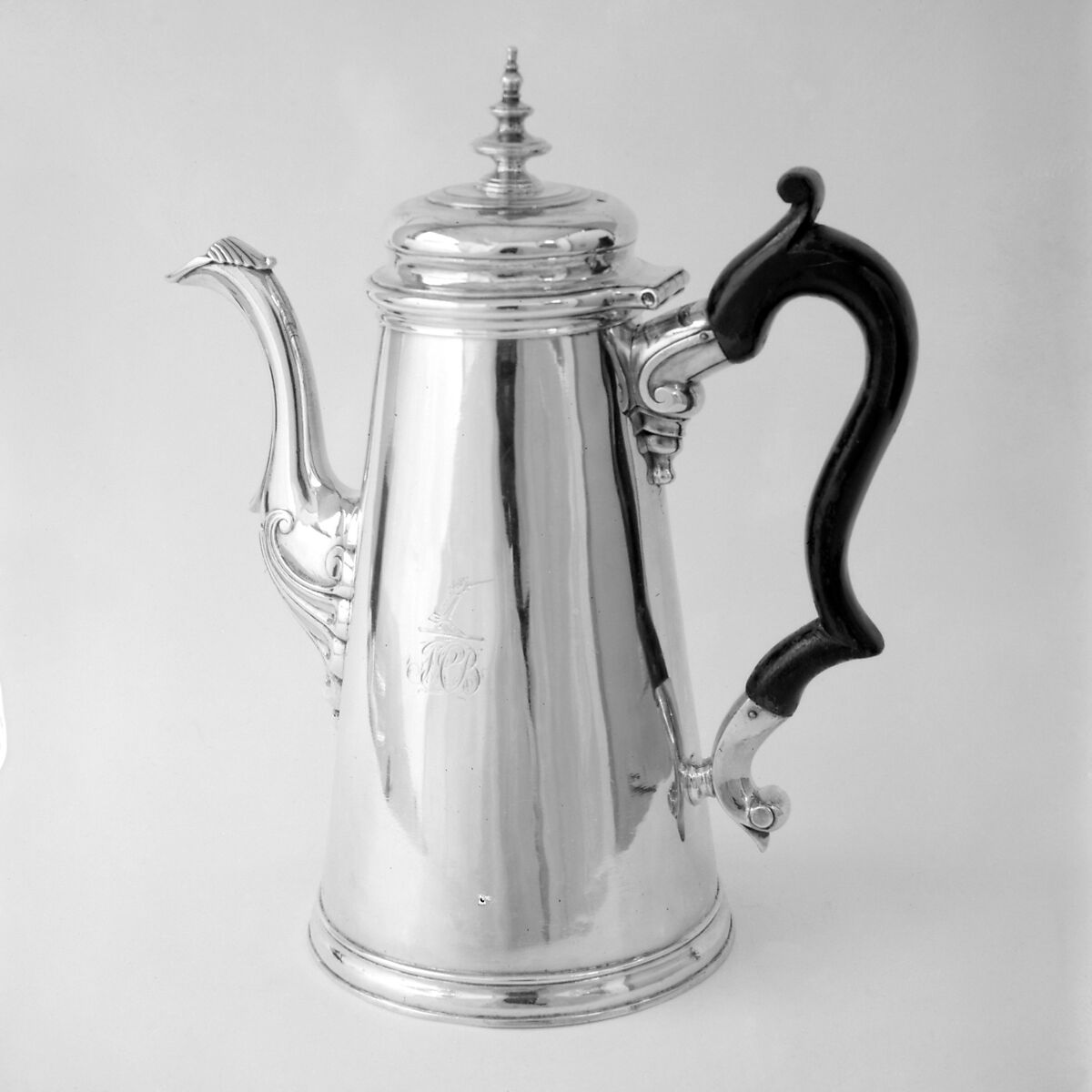 Coffeepot, Pierre Amiraux (1726–1808), Silver, British, Channel Islands (Jersey)