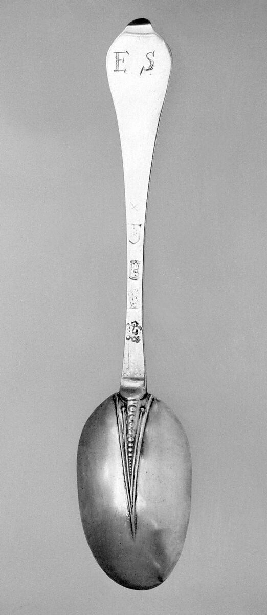 Spoon, Henry Greene (active 1700–1734), Silver, British, London 