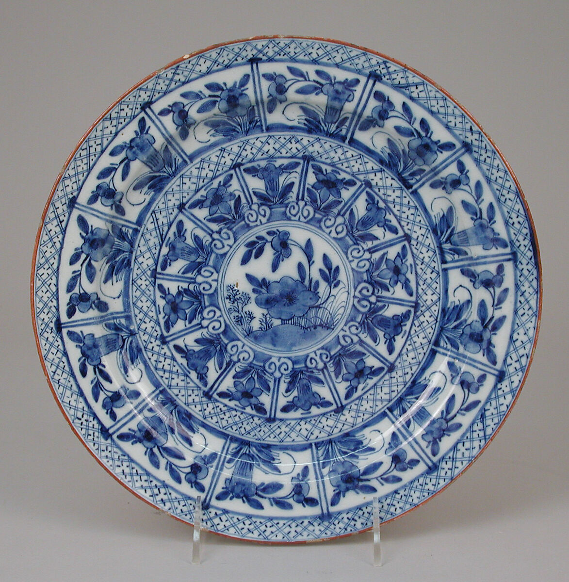Plate, Possibly Adriaen Kocks (died 1701), Tin-glazed earthenware, Dutch, Delft 