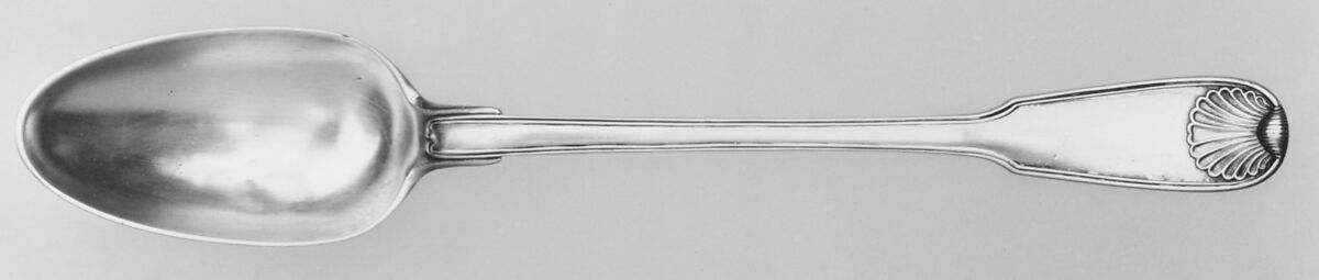 Serving spoon, Nicolas Collier (born 1733, master 1766, recorded 1793), Silver, French, Paris 