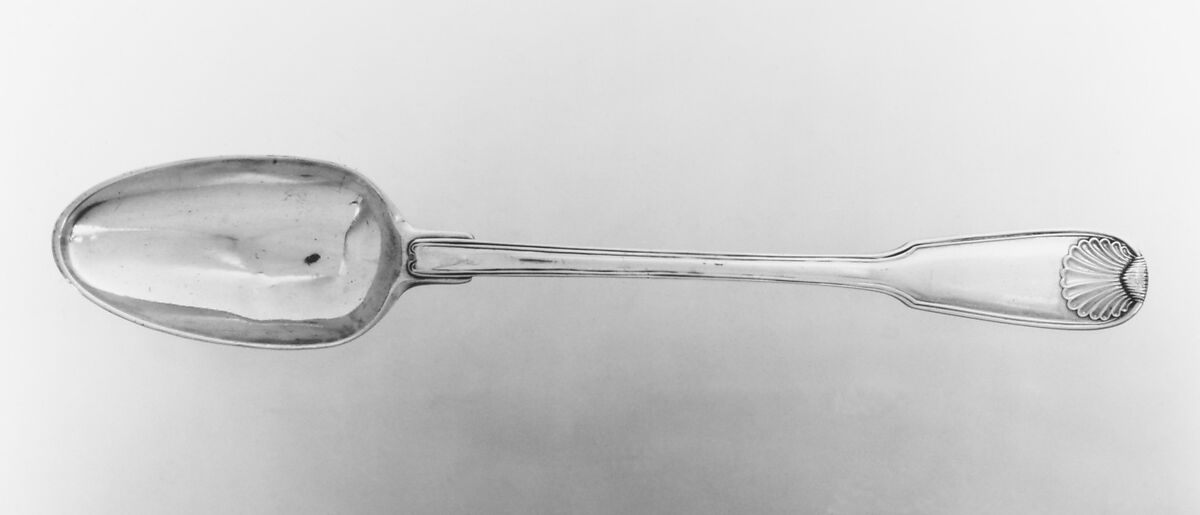 Serving spoon, Nicolas Collier (born 1733, master 1766, recorded 1793), Silver, French, Paris