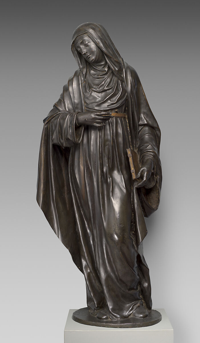 Saint Catherine of Siena, Fulvio Signorini (1563–after 1609), Bronze, partially oil-gilt, Italian, Siena 