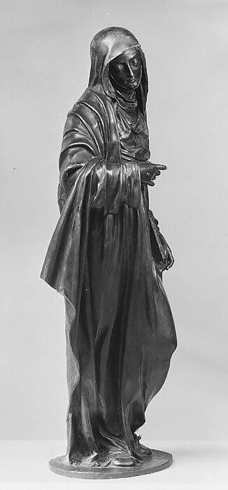 Saint Catherine of Siena, Fulvio Signorini (1563–after 1609), Bronze, partially oil-gilt, Italian, Siena