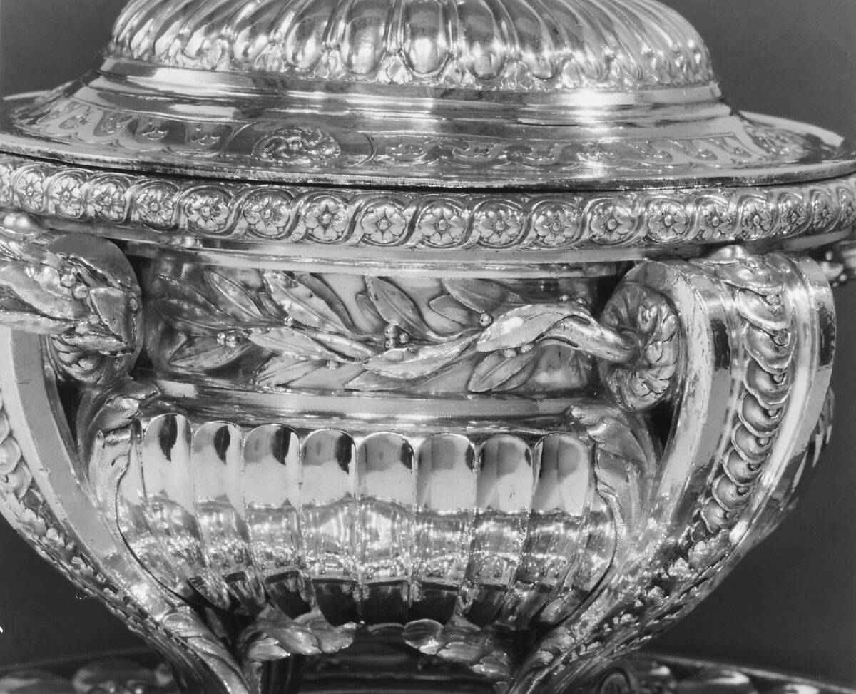 Tureen with cover and stand, Jacques-Nicolas Roettiers (1736–1788, master 1765, retired 1777), Silver, French, Paris