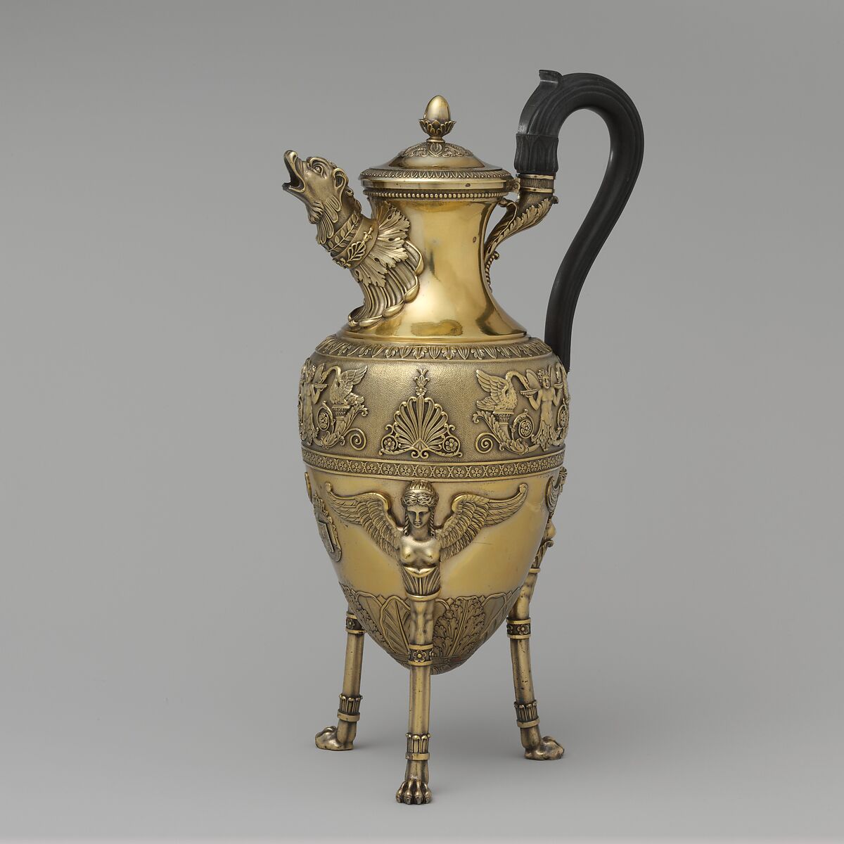 Coffeepot, Martin-Guillaume Biennais  French, Silver gilt, French, Paris