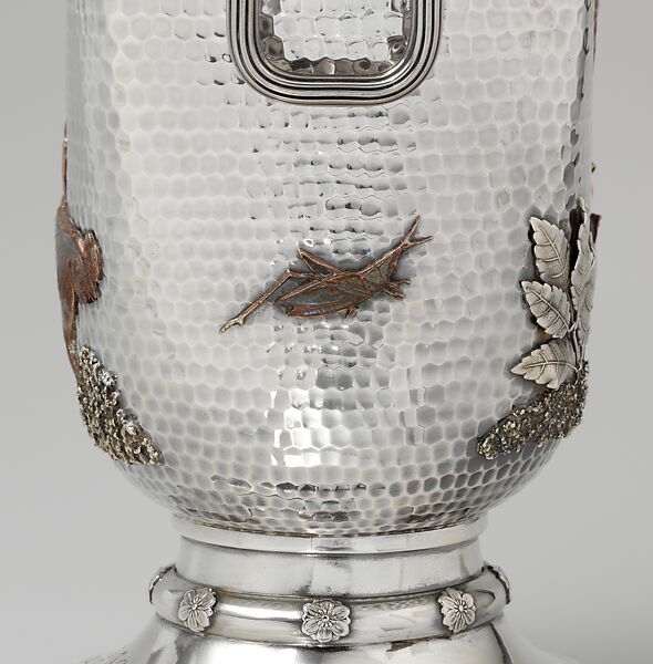 Vase, Gorham Manufacturing Company (American, Providence, Rhode Island, 1831–present), Silver and copper, American