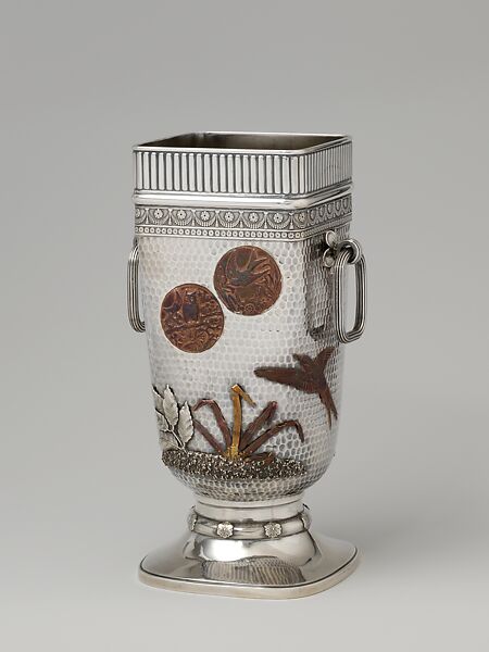 Vase, Gorham Manufacturing Company (American, Providence, Rhode Island, 1831–present), Silver and copper, American 