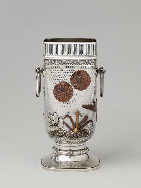 Vase, Gorham Manufacturing Company (American, Providence, Rhode Island, 1831–present), Silver and copper, American