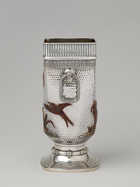 Vase, Gorham Manufacturing Company (American, Providence, Rhode Island, 1831–present), Silver and copper, American
