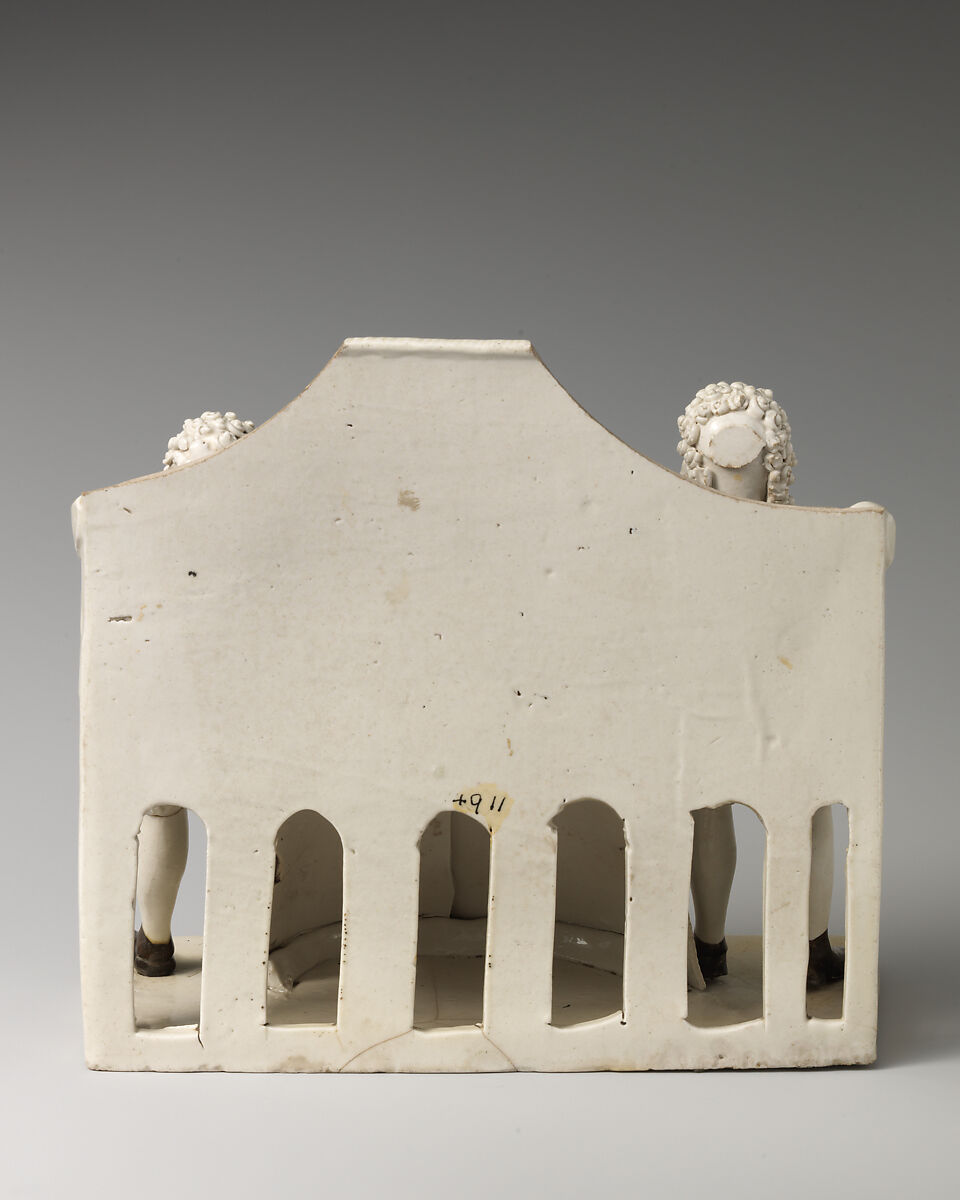 Pew group, Salt-glazed stoneware, British, Staffordshire