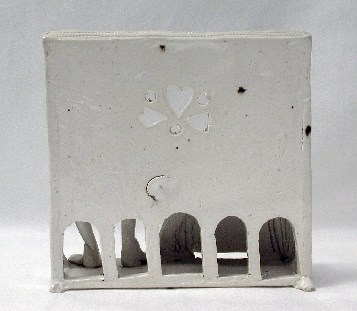 Pew group, Salt-glazed stoneware, British, Staffordshire