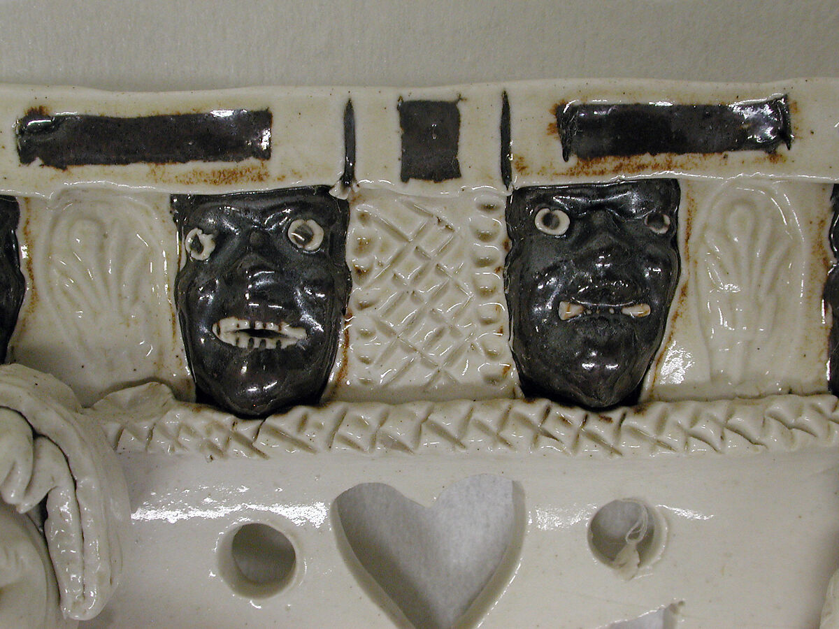 Pew group, Salt-glazed stoneware, British, Staffordshire