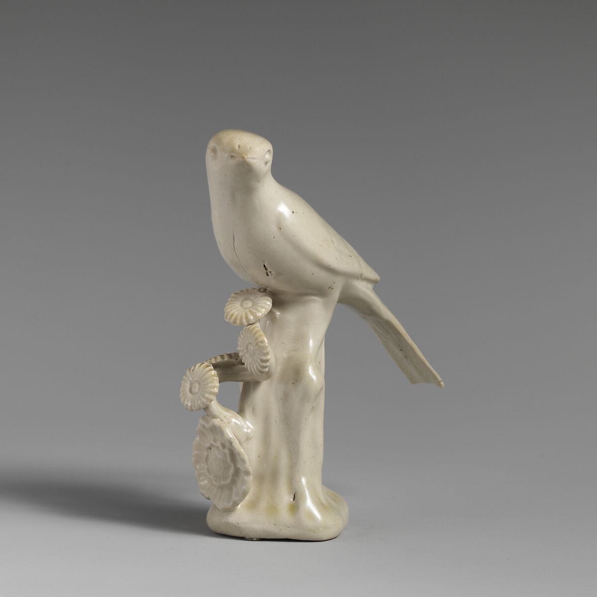 Pair of birds, Salt-glazed stoneware, British, Staffordshire