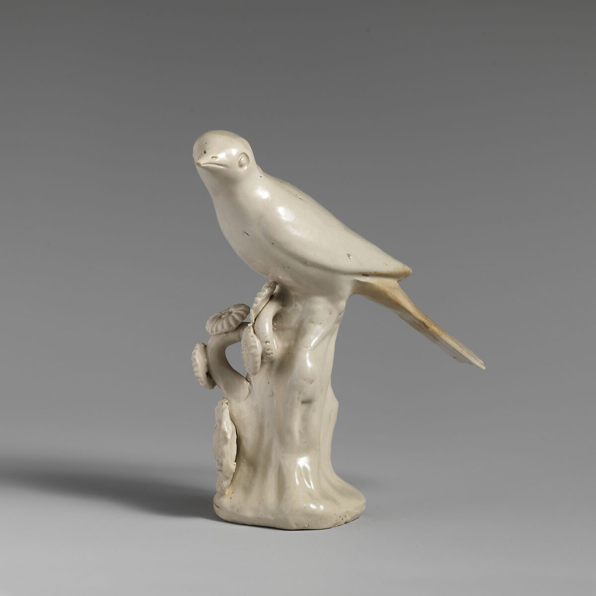 Pair of birds, Salt-glazed stoneware, British, Staffordshire