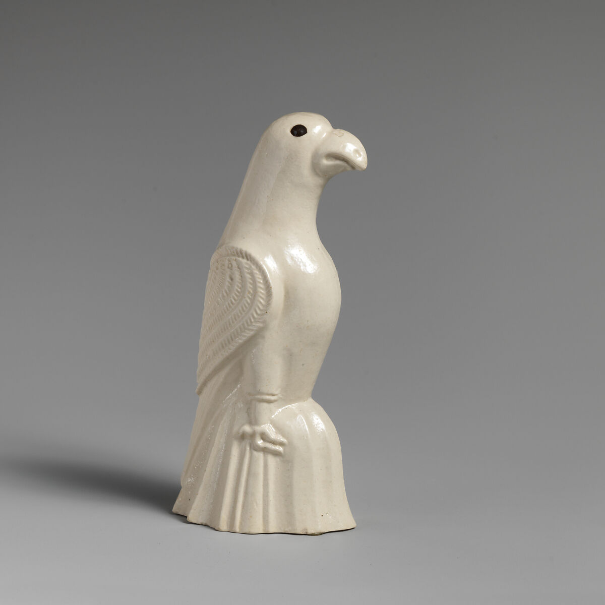 Parrot, Salt-glazed stoneware, British, Staffordshire 