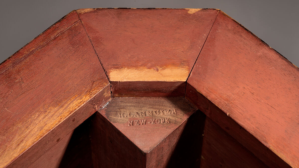 Pier Table, Charles-Honoré Lannuier (France 1779–1819 New York), Mahogany, mahogany veneer, pine, tulip poplar, maple, marble, gilded brass, die-stamped brass, plate glass, American