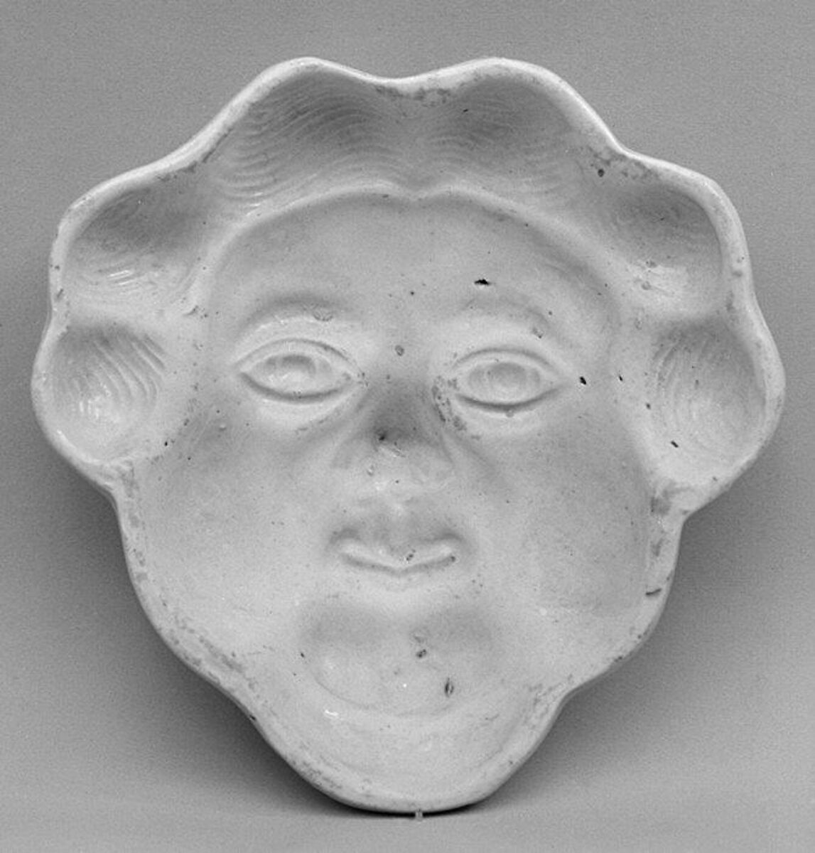 Pastry mold, Salt-glazed stoneware, British, Staffordshire 