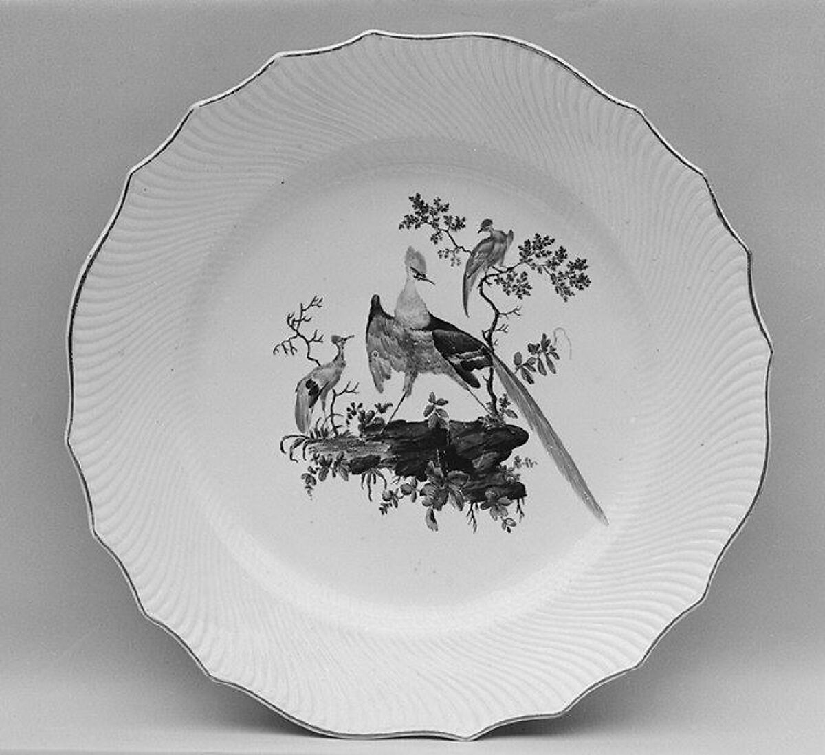 Plate (one of a pair), Tournai (Belgian, established ca. 1750), Soft-paste porcelain, Belgian, Tournai 