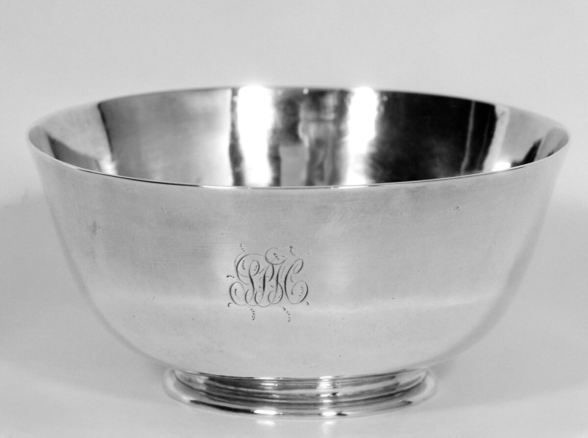 Bowl, Edward Pocock (active 1728–34), Silver, British, London 