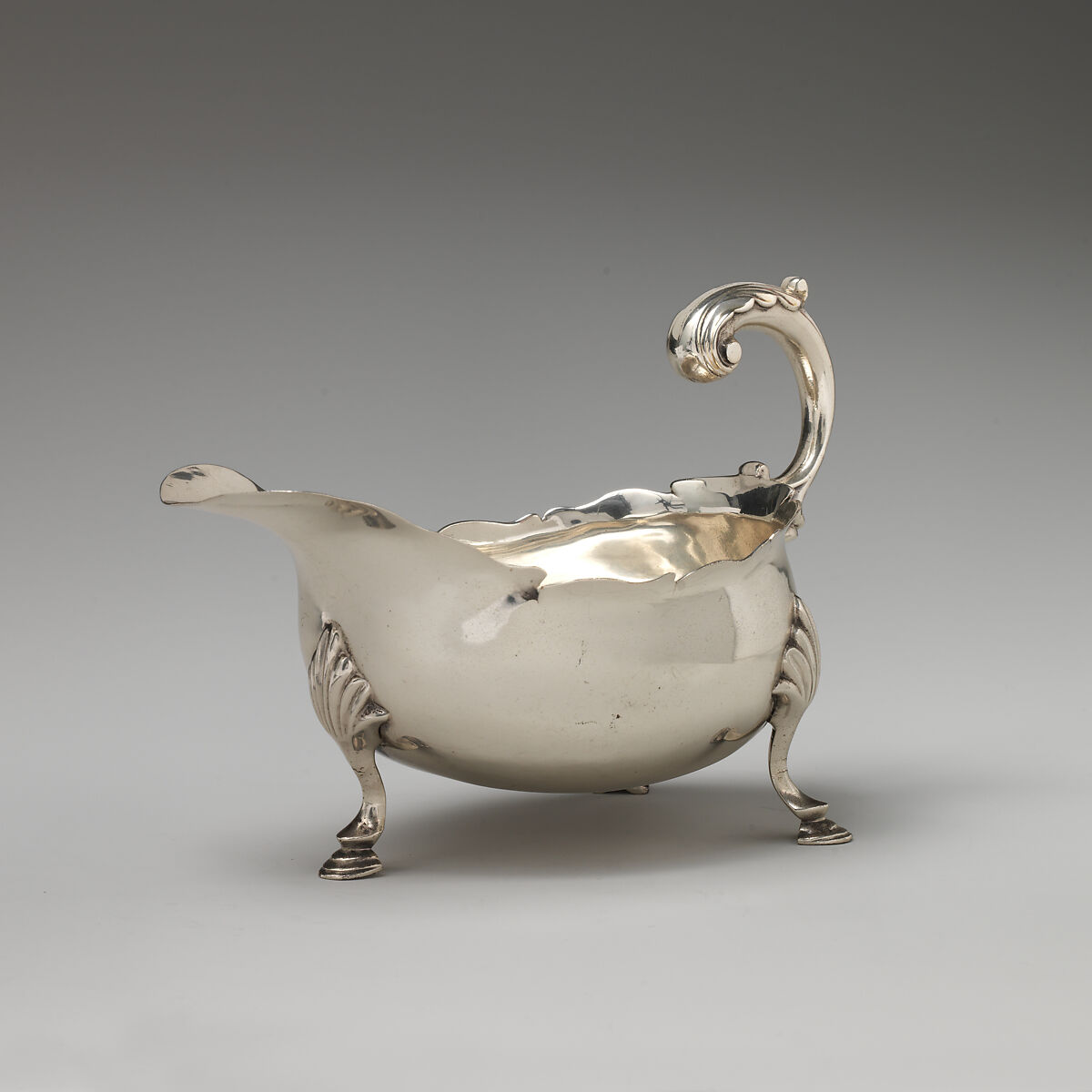 Sauceboat, Robert Peaston (British, active 1756–66), Silver, British, London