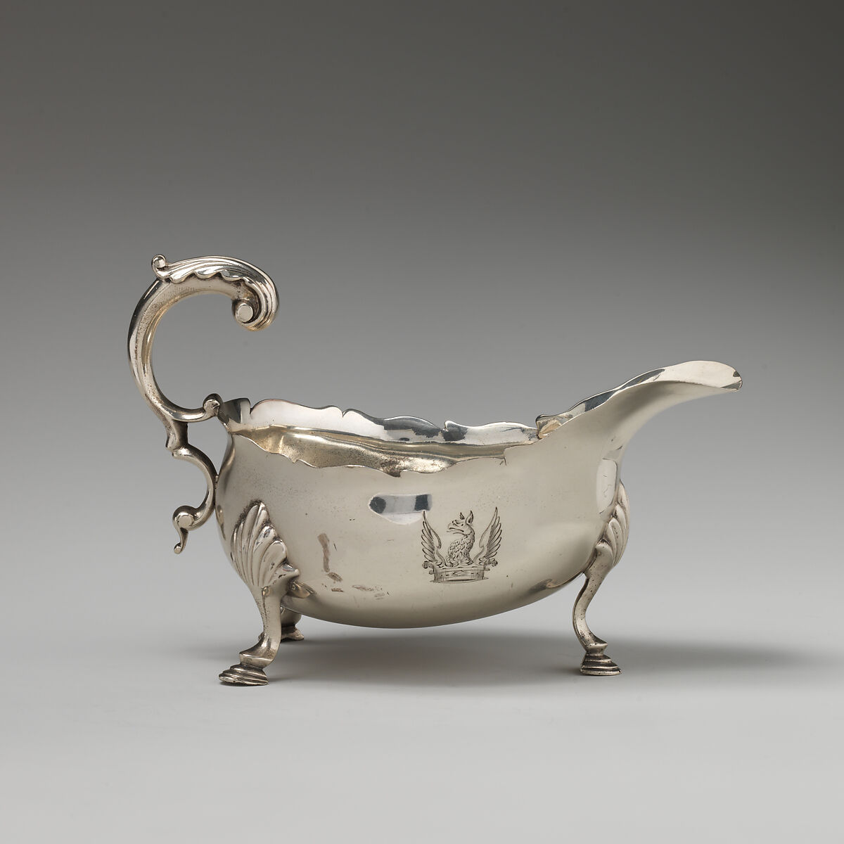 Sauceboat, Robert Peaston (British, active 1756–66), Silver, British, London 