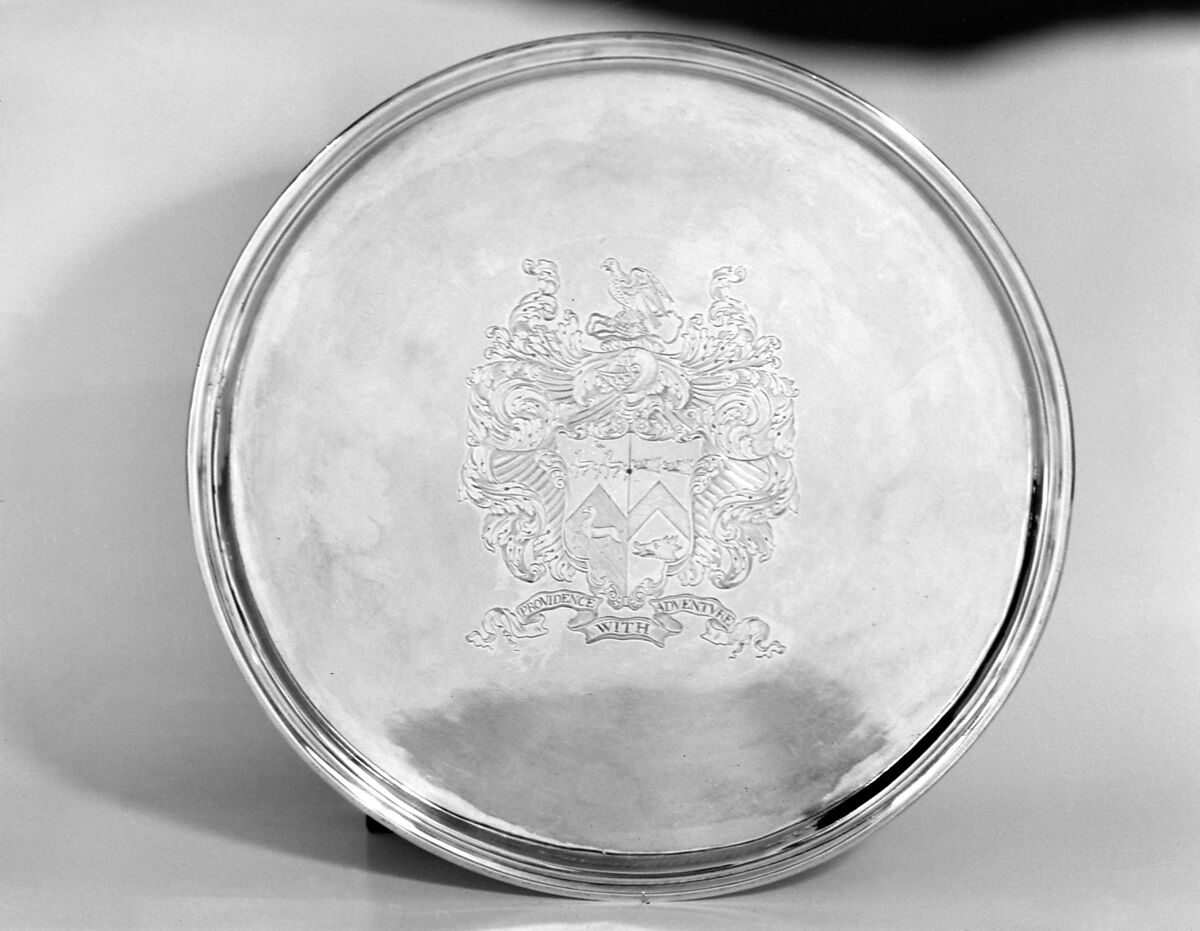 Salver, David King (active 1688–1738), Silver, Irish, Dublin