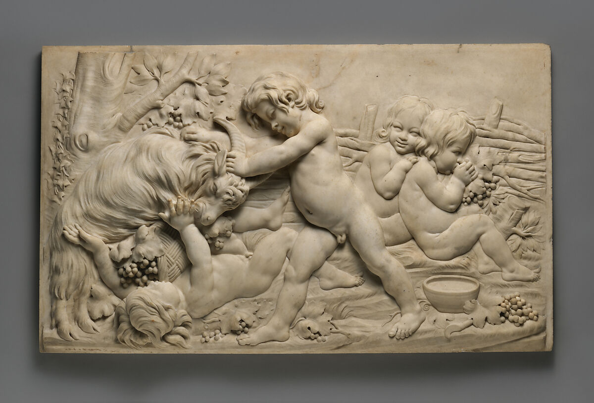 Autumn (one of a set of four), After a model by Edme Bouchardon (French, Chaumont 1698–1762 Paris), Marble, French 