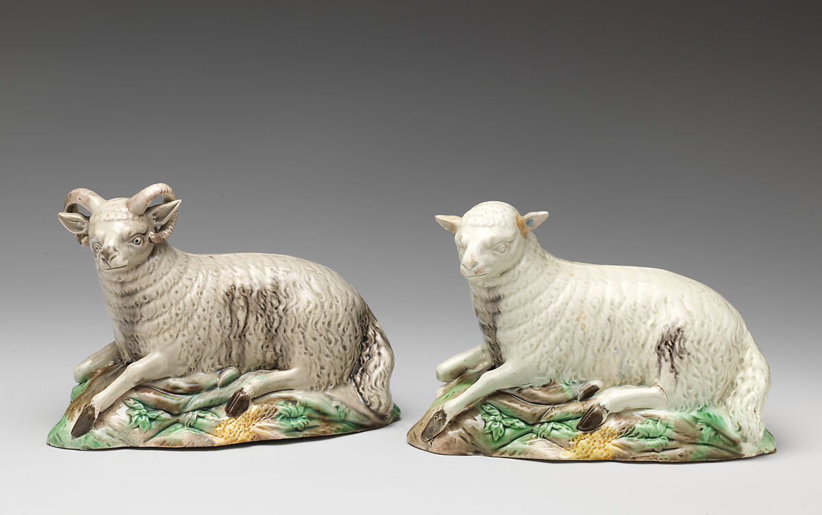 Ram, Probably by Ralph Wood the Younger (British, Burslem 1748–1795 Burslem), Lead-glazed earthenware, British, Burslem, Staffordshire