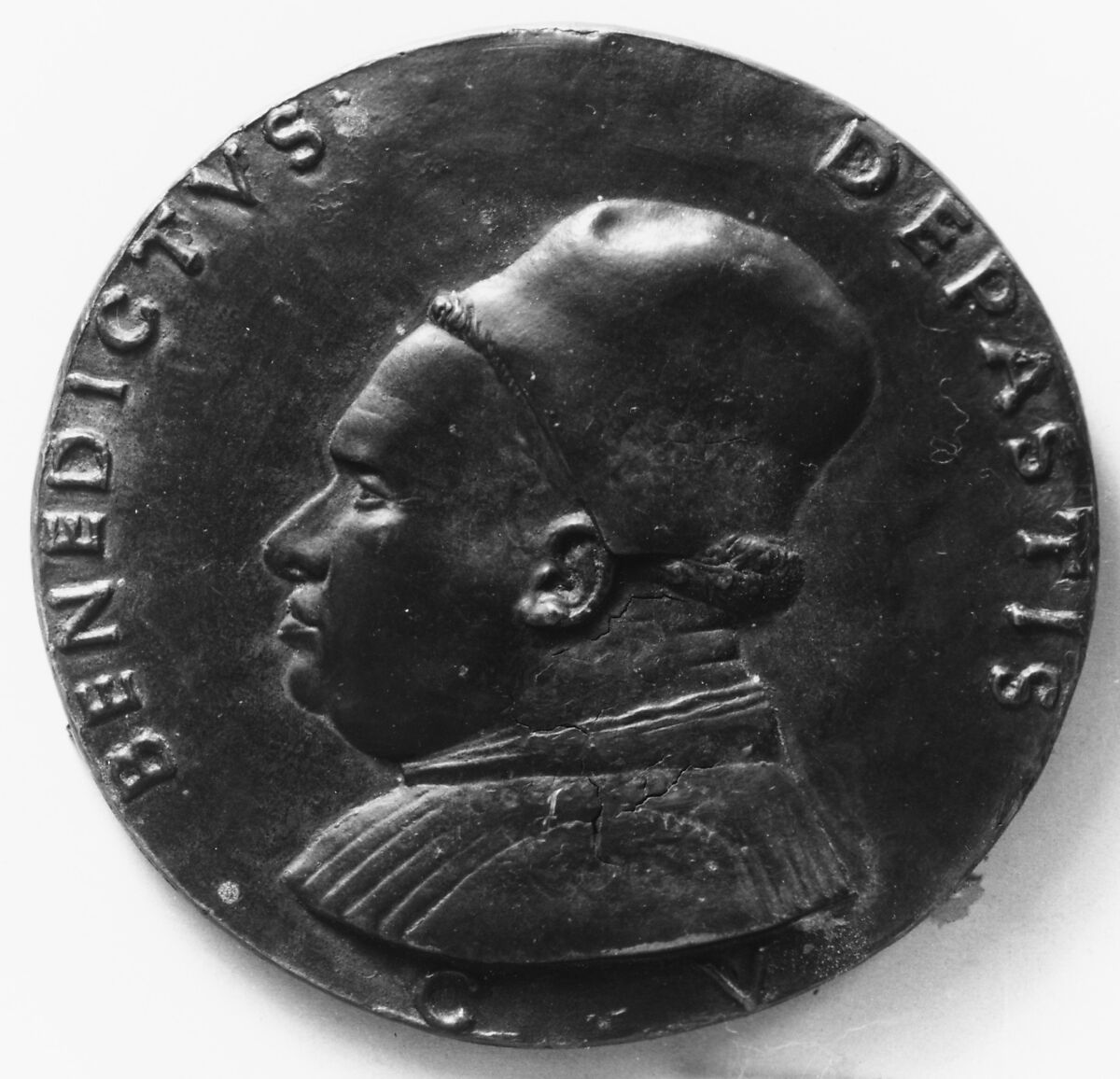 Benedetto de' Pasti, Canon of Verona, Medalist: Matteo de&#39; Pasti (Italian, Verona ca. 1420–after 1467 Rimini), Lead, Italian 