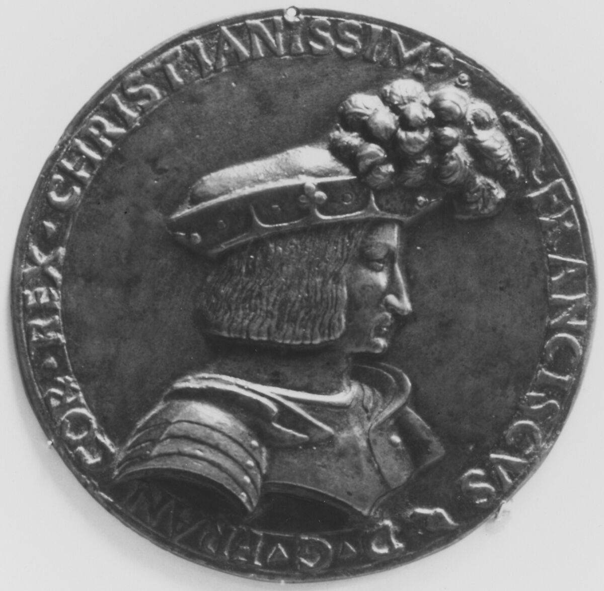 Francis I, King of France (1494–1547), Bronze, olive brown patina, cast, French 