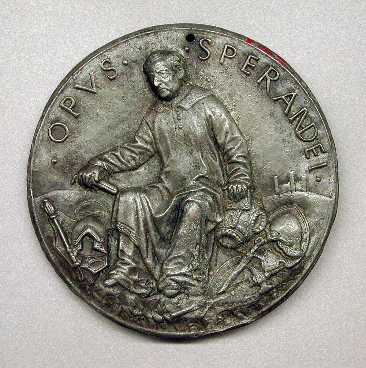 Galeazzo Marescotti, Noble of Bologna, (1407–1503), Medalist: Savelli Sperandio (Italian, Mantua 1425?–?1504 Venice), Bronze, coated with antimony, Italian