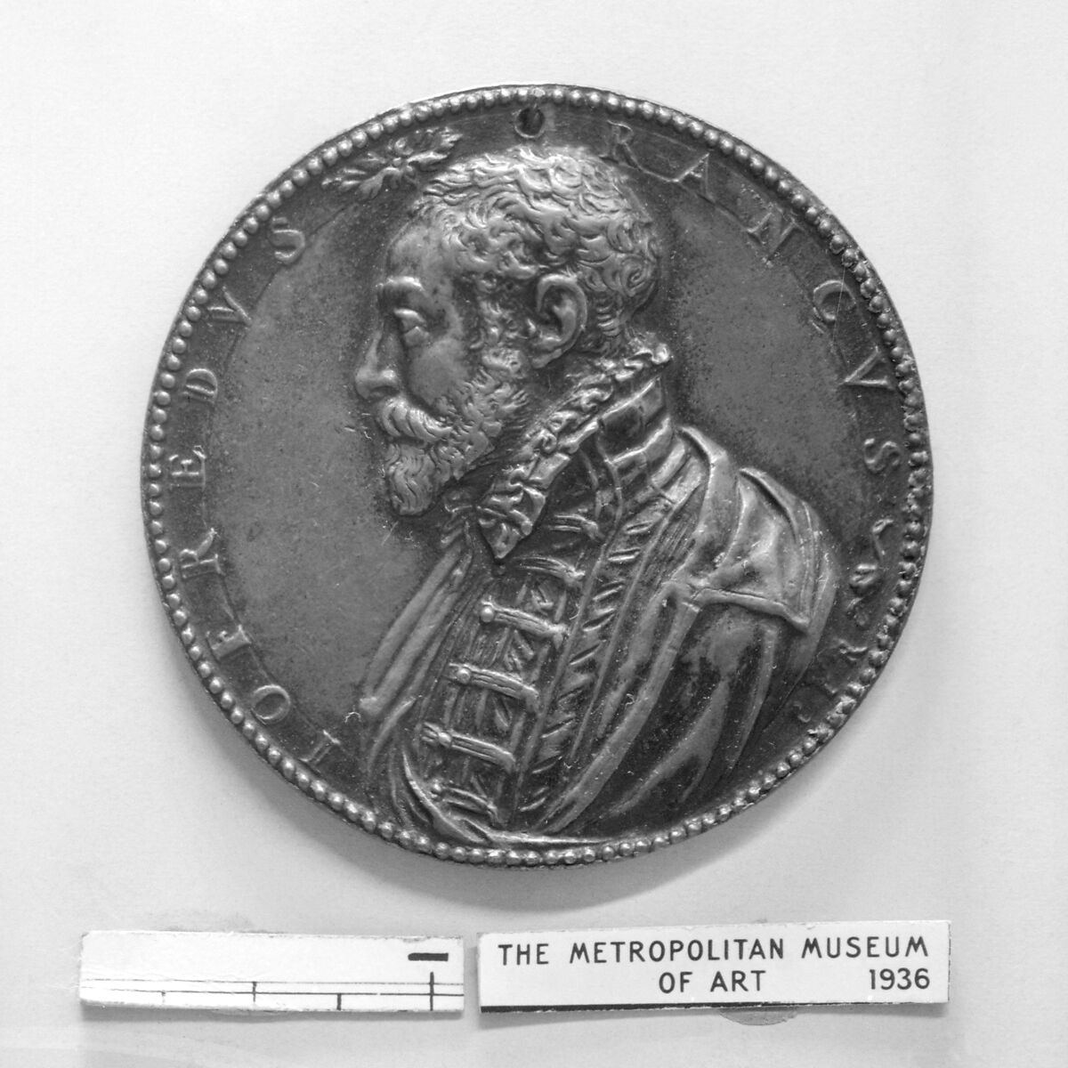 Goffredo Franco, Medalist: Pietro Paolo Galeotti, Bronze, brown patina, cast, Italian 
