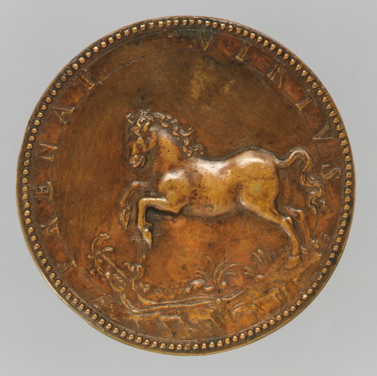 Federigo Asinari, Count of Camerano (1527–1575), Medalist: Pietro Paolo Galeotti, Bronze, brown patina, cast, Italian