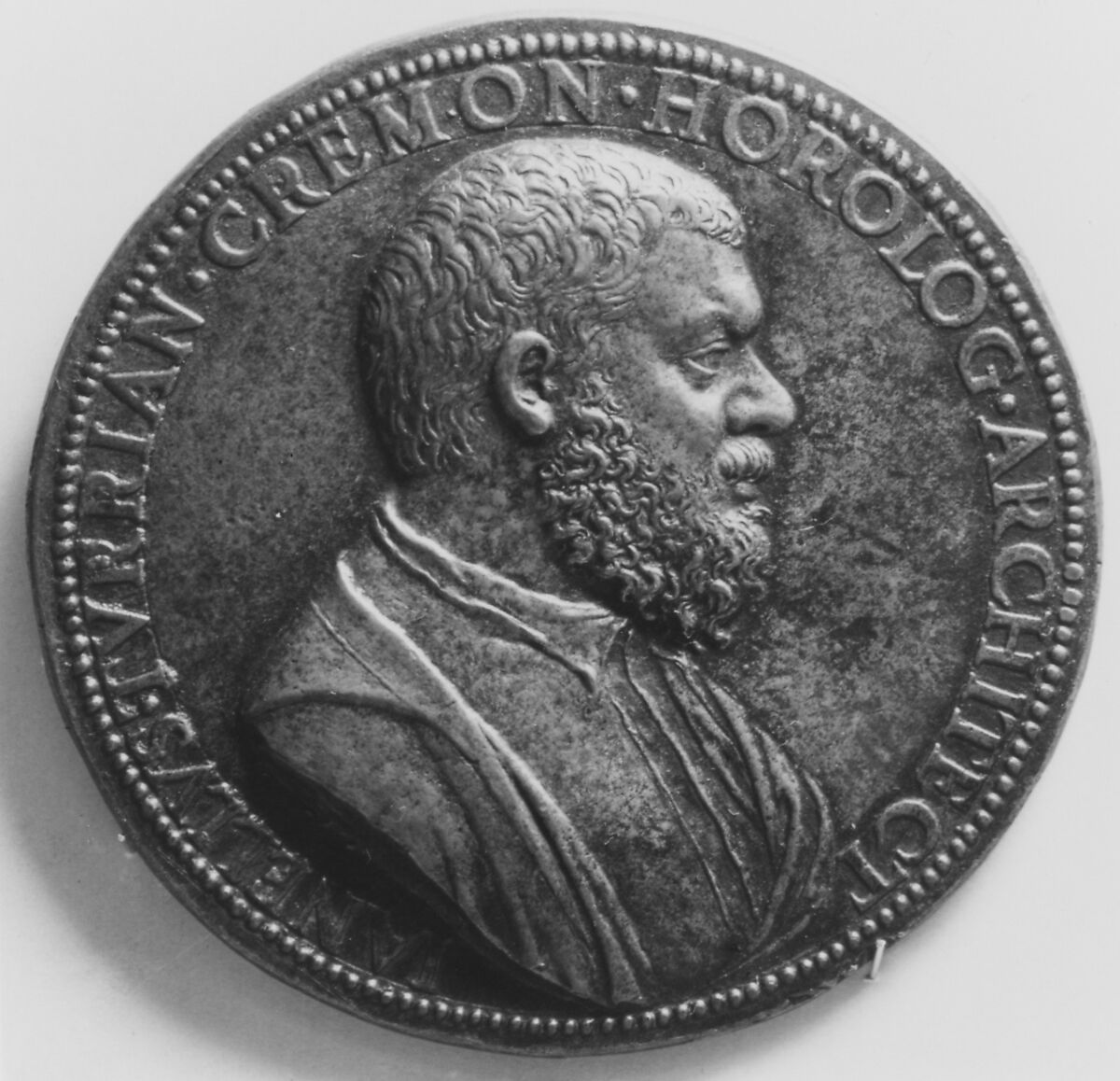 Gianello della Torre, Italian Engineer and Architect in Spain (1501–1585), Medalist: probably Jacopo Nizolla da Trezzo (Italian, Milan 1515/19–1589 Madrid), Bronze, brown patina, cast, Italian 